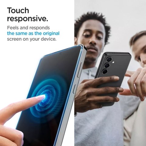 Spigen 2x Szkło hartowane do Samsung Galaxy S24+ Plus S25+ Plus Spigen Glas.TR "EZ FIT" Clear 2-Pack z ramką do montażu Spigen 2x Szkło hartowane do Samsung Galaxy S24+ Plus S25+ Plus Spigen Glas.TR "EZ FIT" Clear 2-Pack z ramką do montażu