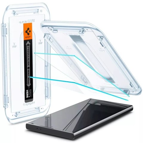 Spigen Szkło hartowane Spigen Glas.tR "EZ Fit" 2-Pack do Samsung Galaxy S24 Ultra Clear Spigen Szkło hartowane Spigen Glas.tR "EZ Fit" 2-Pack do Samsung Galaxy S24 Ultra Clear