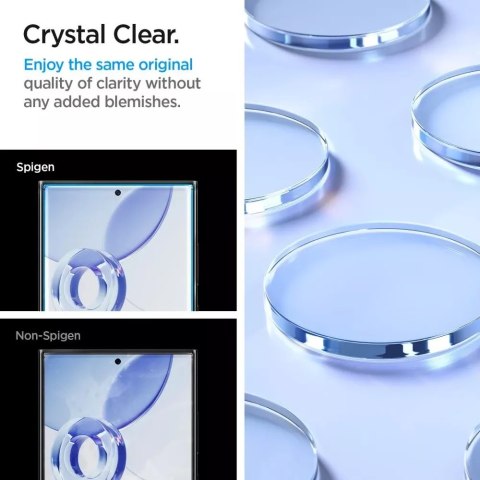 Spigen Szkło hartowane Spigen Glas.tR "EZ Fit" 2-Pack do Samsung Galaxy S24 Ultra Clear Spigen Szkło hartowane Spigen Glas.tR "EZ Fit" 2-Pack do Samsung Galaxy S24 Ultra Clear