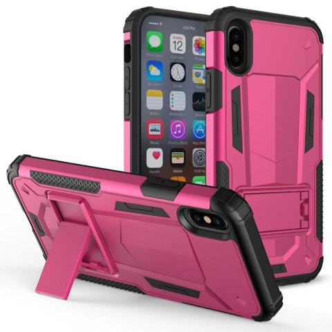 Zizo Hybrid Transformer Cover - Pancerne etui iPhone X z podstawką (Hot Pink/Black) Zizo Hybrid Transformer Cover - Pancerne etui iPhone X z podstawką (Hot Pink/Black)