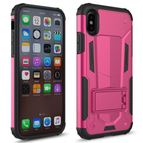 Zizo Hybrid Transformer Cover - Pancerne etui iPhone X z podstawką (Hot Pink/Black) Zizo Hybrid Transformer Cover - Pancerne etui iPhone X z podstawką (Hot Pink/Black)