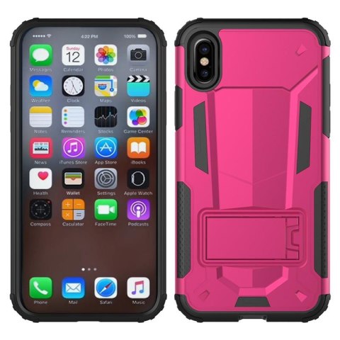 Zizo Hybrid Transformer Cover - Pancerne etui iPhone X z podstawką (Hot Pink/Black) Zizo Hybrid Transformer Cover - Pancerne etui iPhone X z podstawką (Hot Pink/Black)