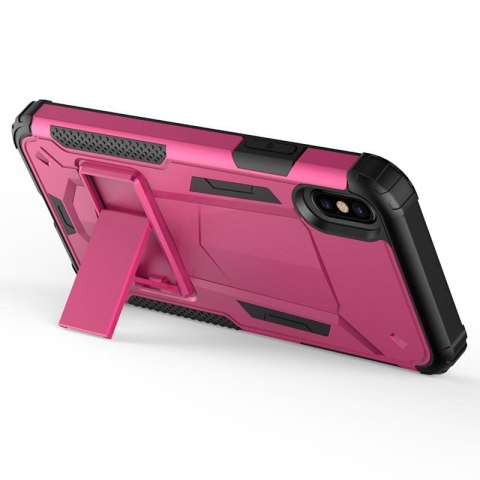 Zizo Hybrid Transformer Cover - Pancerne etui iPhone X z podstawką (Hot Pink/Black) Zizo Hybrid Transformer Cover - Pancerne etui iPhone X z podstawką (Hot Pink/Black)