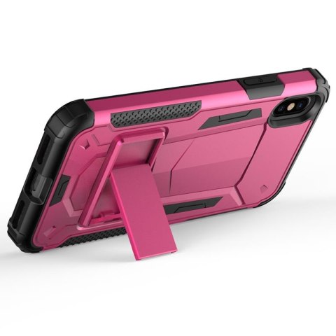 Zizo Hybrid Transformer Cover - Pancerne etui iPhone X z podstawką (Hot Pink/Black) Zizo Hybrid Transformer Cover - Pancerne etui iPhone X z podstawką (Hot Pink/Black)