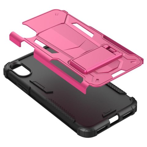 Zizo Hybrid Transformer Cover - Pancerne etui iPhone X z podstawką (Hot Pink/Black) Zizo Hybrid Transformer Cover - Pancerne etui iPhone X z podstawką (Hot Pink/Black)