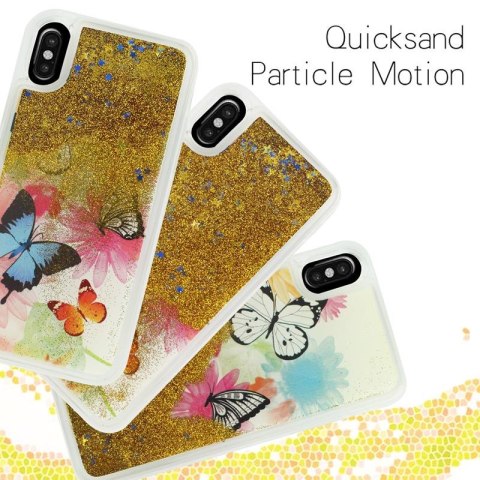Zizo Liquid Glitter Star Case - Etui iPhone X (Butterflies) Zizo Liquid Glitter Star Case - Etui iPhone X (Butterflies)