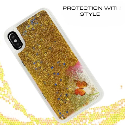 Zizo Liquid Glitter Star Case - Etui iPhone X (Butterflies) Zizo Liquid Glitter Star Case - Etui iPhone X (Butterflies)