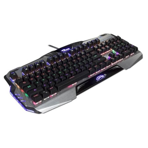E-BLUE Klawiatura Mazer Mechanical 729, do gry, czarna, przewodowa (USB), US, mechaniczna, podświetlana, niebieskie przełączniki E-BLUE Klawiatura Mazer Mechanical 729, do gry, czarna, przewodowa (USB), US, mechaniczna, podświetlana, niebieskie przełączniki