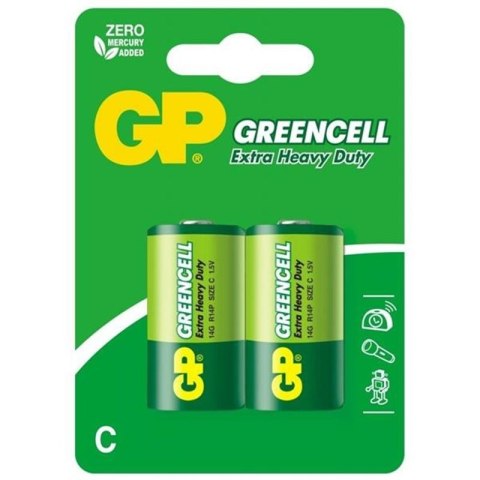 GP Greencell Extra Heavy Duty - Bateria C R14 1.5 V (2 szt.) GP Greencell Extra Heavy Duty - Bateria C R14 1.5 V (2 szt.)