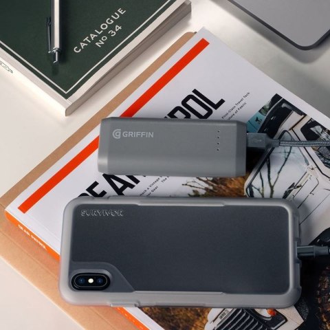 Griffin Survivor Endurance - Pancerne etui iPhone Xs Max (przezroczysty/szary) Griffin Survivor Endurance - Pancerne etui iPhone Xs Max (przezroczysty/szary)