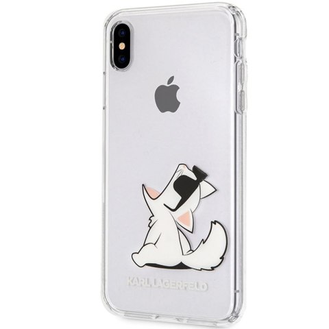 Karl Lagerfeld Choupette Fun Sunglasses - Etui iPhone Xs Max (przezroczysty) Karl Lagerfeld Choupette Fun Sunglasses - Etui iPhone Xs Max (przezroczysty)