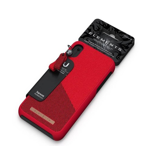 Nordic Elements Saeson Freja - Materiałowe etui iPhone Xs Max (Red) Nordic Elements Saeson Freja - Materiałowe etui iPhone Xs Max (Red)