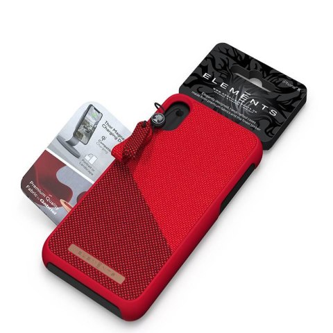 Nordic Elements Saeson Freja - Materiałowe etui iPhone Xs Max (Red) Nordic Elements Saeson Freja - Materiałowe etui iPhone Xs Max (Red)