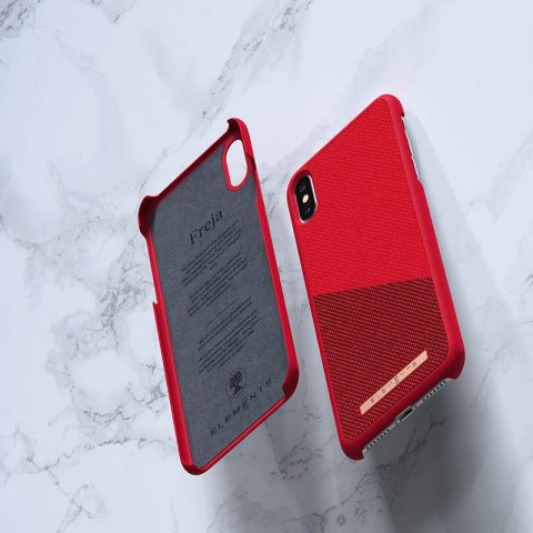 Nordic Elements Saeson Freja - Materiałowe etui iPhone Xs Max (Red) Nordic Elements Saeson Freja - Materiałowe etui iPhone Xs Max (Red)