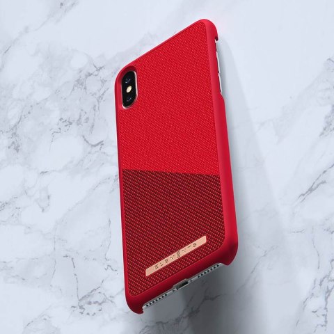 Nordic Elements Saeson Freja - Materiałowe etui iPhone Xs Max (Red) Nordic Elements Saeson Freja - Materiałowe etui iPhone Xs Max (Red)