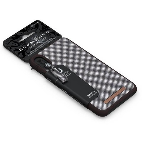 Nordic Elements Saeson Idun - Materiałowe etui iPhone XR (Dark Brown Pattern 1) Nordic Elements Saeson Idun - Materiałowe etui iPhone XR (Dark Brown Pattern 1)