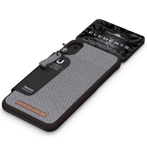 Nordic Elements Saeson Idun - Materiałowe etui iPhone XR (Dark Brown Pattern 1) Nordic Elements Saeson Idun - Materiałowe etui iPhone XR (Dark Brown Pattern 1)