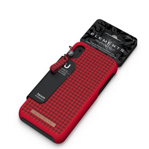 Nordic Elements Saeson Idun - Materiałowe etui iPhone Xs Max (Red) Nordic Elements Saeson Idun - Materiałowe etui iPhone Xs Max (Red)