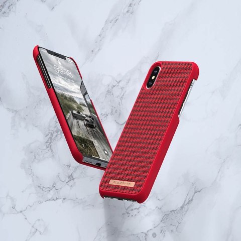 Nordic Elements Saeson Idun - Materiałowe etui iPhone Xs Max (Red) Nordic Elements Saeson Idun - Materiałowe etui iPhone Xs Max (Red)