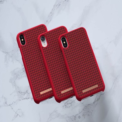 Nordic Elements Saeson Idun - Materiałowe etui iPhone Xs Max (Red) Nordic Elements Saeson Idun - Materiałowe etui iPhone Xs Max (Red)