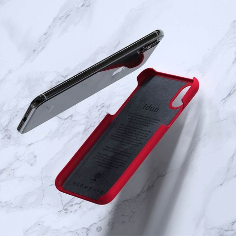 Nordic Elements Saeson Idun - Materiałowe etui iPhone Xs / X (Red) Nordic Elements Saeson Idun - Materiałowe etui iPhone Xs / X (Red)