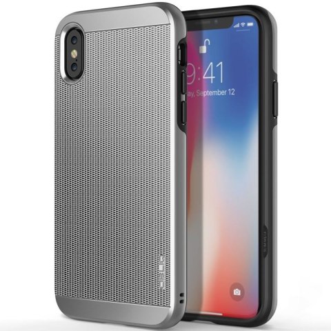 Obliq Slim Meta - Etui iPhone Xs / X (Satin Silver) Obliq Slim Meta - Etui iPhone Xs / X (Satin Silver)
