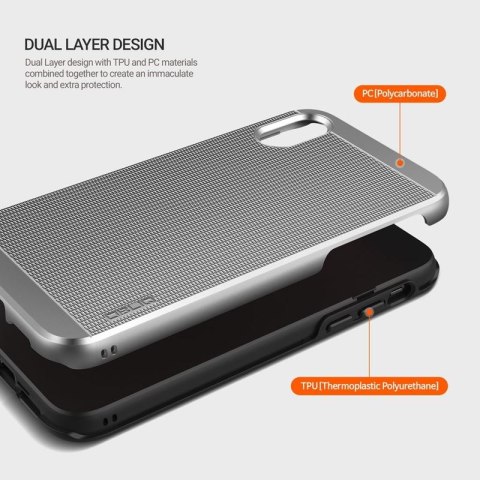 Obliq Slim Meta - Etui iPhone Xs / X (Satin Silver) Obliq Slim Meta - Etui iPhone Xs / X (Satin Silver)