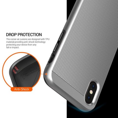 Obliq Slim Meta - Etui iPhone Xs / X (Satin Silver) Obliq Slim Meta - Etui iPhone Xs / X (Satin Silver)