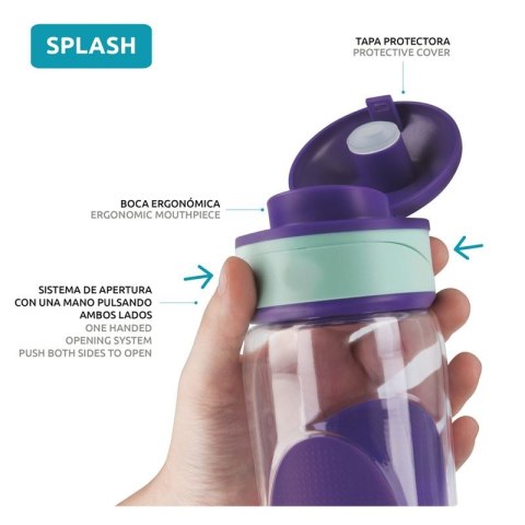 Quokka Splash - Butelka bidon na wodę z systemem szybkiego otwierania 730 ml (Carbon) Quokka Splash - Butelka bidon na wodę z systemem szybkiego otwierania 730 ml (Carbon)