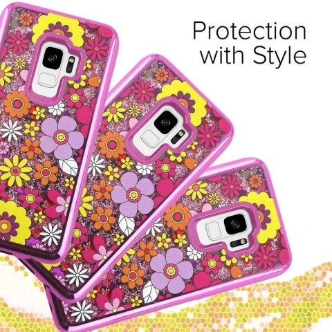Zizo Liquid Glitter Star Case - Etui Samsung Galaxy S9 (Multiflowers) Zizo Liquid Glitter Star Case - Etui Samsung Galaxy S9 (Multiflowers)