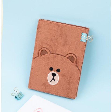 BT21 - Pluszowy Notes / Notatnik A5 Miś BROWN BT21 - Pluszowy Notes / Notatnik A5 Miś BROWN