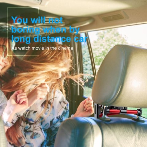 Baseus Backseat - Uniwersalny uchwyt na zagłówek dla tabletów i smartfonów (czarny) Baseus Backseat - Uniwersalny uchwyt na zagłówek dla tabletów i smartfonów (czarny)