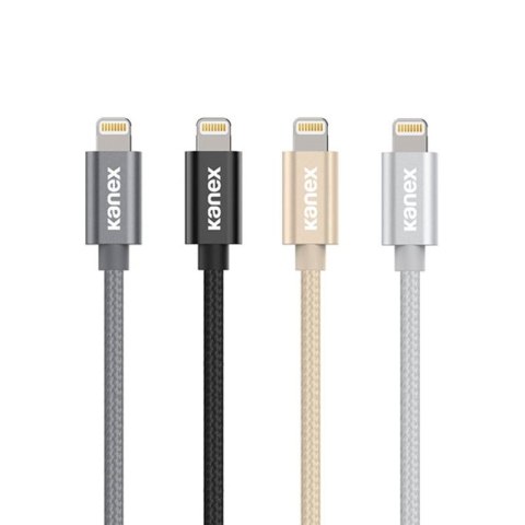 Kanex DuraBraid - Kabel połączeniowy USB-C (Power Delivery) na Lightning certyfikat MFi 1,2 m (Gold) Kanex DuraBraid - Kabel połączeniowy USB-C (Power Delivery) na Lightning certyfikat MFi 1,2 m (Gold)
