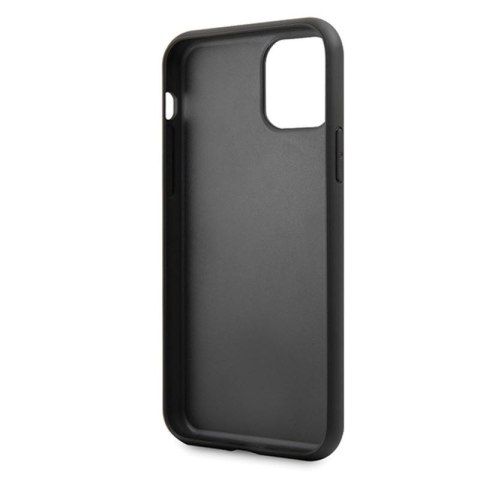Karl Lagerfeld Double Layers Tempered Glass Glitter Signature Case - Etui iPhone 11 Pro Max (czerwony) Karl Lagerfeld Double Layers Tempered Glass Glitter Signature Case - Etui iPhone 11 Pro Max (czerwony)
