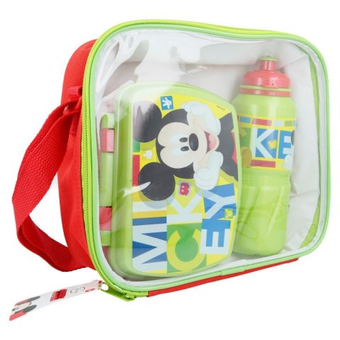 Mickey Mouse - Zestaw Śniadaniówka / Lunchbox + bidon 530 ml w torbie Mickey Mouse - Zestaw Śniadaniówka / Lunchbox + bidon 530 ml w torbie