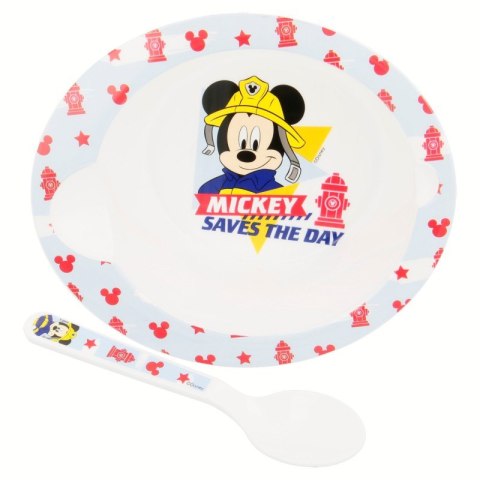 Mickey Mouse - Zestaw do mikrofali (miseczka i łyżka) Mickey Mouse - Zestaw do mikrofali (miseczka i łyżka)