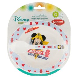 Mickey Mouse - Zestaw do mikrofali (miseczka i łyżka)