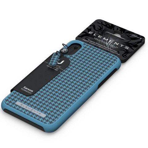 Nordic Elements Saeson Idun - Materiałowe etui iPhone Xs / X (Petrol) Nordic Elements Saeson Idun - Materiałowe etui iPhone Xs / X (Petrol)