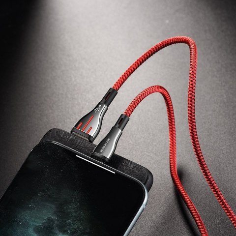 Borofone Highway - kabel połączeniowy USB do Lightning 1.2 m (czarny/czerwony) Borofone Highway - kabel połączeniowy USB do Lightning 1.2 m (czarny/czerwony)