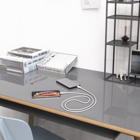Borofone Silicone - kabel połączeniowy USB do Lightning 1m (biały) Borofone Silicone - kabel połączeniowy USB do Lightning 1m (biały)