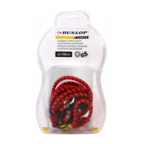 Dunlop - Gumy do mocowania bagażu 2x150cm (Czerwony) Dunlop - Gumy do mocowania bagażu 2x150cm (Czerwony)