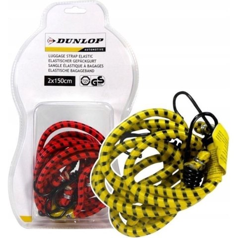 Dunlop - Gumy do mocowania bagażu 2x150cm (Czerwony) Dunlop - Gumy do mocowania bagażu 2x150cm (Czerwony)