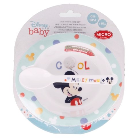 Mickey Mouse - Zestaw do mikrofali (miska z łyżeczką) (Cool) Mickey Mouse - Zestaw do mikrofali (miska z łyżeczką) (Cool)