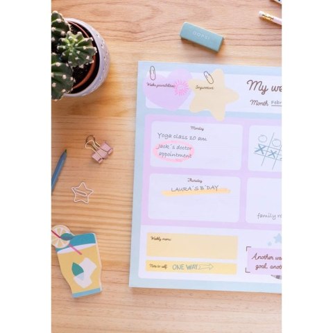 Pusheen - Planner tygodniowy z kolekcji Foodie 54 strony A3 Pusheen - Planner tygodniowy z kolekcji Foodie 54 strony A3
