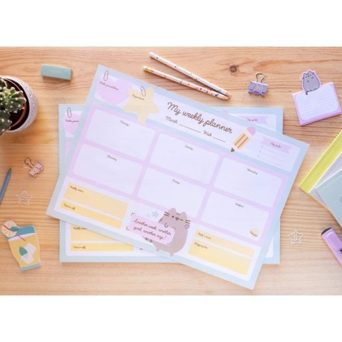 Pusheen - Planner tygodniowy z kolekcji Foodie 54 strony A3 Pusheen - Planner tygodniowy z kolekcji Foodie 54 strony A3