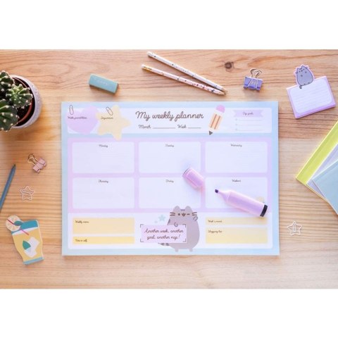 Pusheen - Planner tygodniowy z kolekcji Foodie 54 strony A3 Pusheen - Planner tygodniowy z kolekcji Foodie 54 strony A3