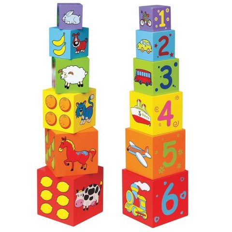 Viga Toys - Drewniana kostka do układania Viga Toys - Drewniana kostka do układania