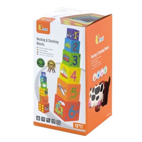 Viga Toys - Drewniana kostka do układania Viga Toys - Drewniana kostka do układania