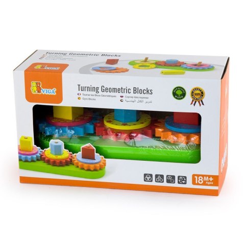 Viga Toys - Drewniana układanka kształty geometryczne Viga Toys - Drewniana układanka kształty geometryczne