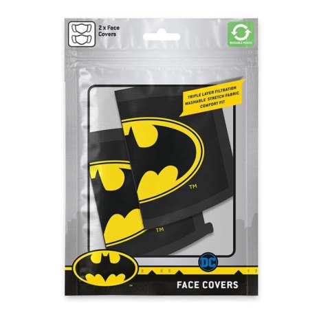 Batman - Maseczka ochronna 2 sztuki, 3 warstwy filtrujące Batman - Maseczka ochronna 2 sztuki, 3 warstwy filtrujące